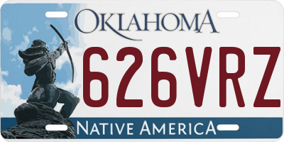 OK license plate 626VRZ