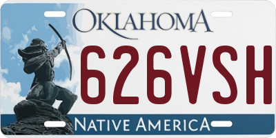 OK license plate 626VSH