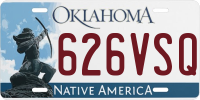OK license plate 626VSQ