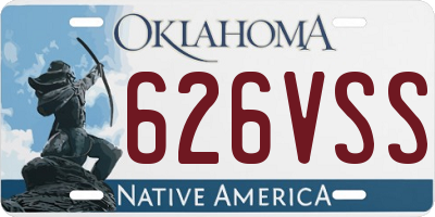 OK license plate 626VSS