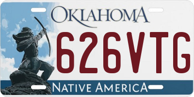 OK license plate 626VTG
