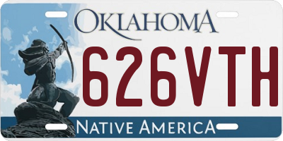 OK license plate 626VTH