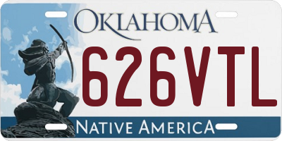 OK license plate 626VTL