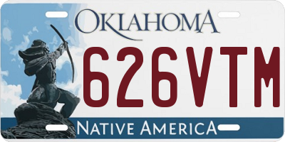 OK license plate 626VTM