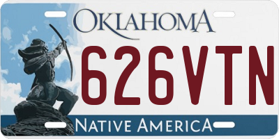 OK license plate 626VTN