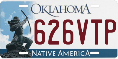 OK license plate 626VTP