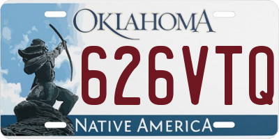 OK license plate 626VTQ