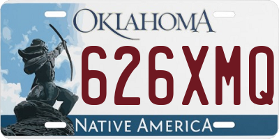 OK license plate 626XMQ