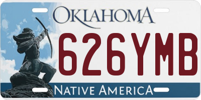 OK license plate 626YMB
