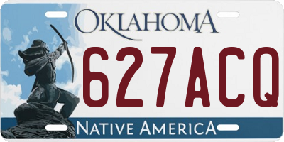 OK license plate 627ACQ