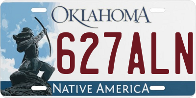 OK license plate 627ALN