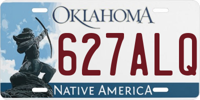 OK license plate 627ALQ
