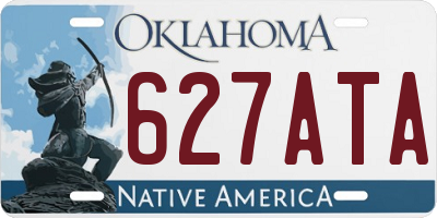 OK license plate 627ATA