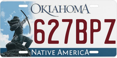 OK license plate 627BPZ