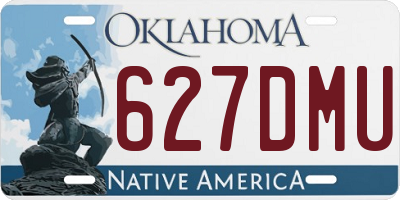 OK license plate 627DMU