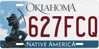 OK license plate 627FCQ