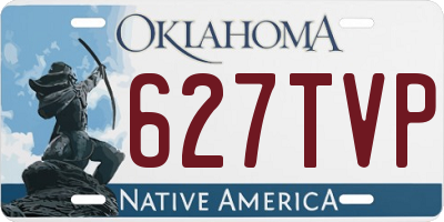 OK license plate 627TVP