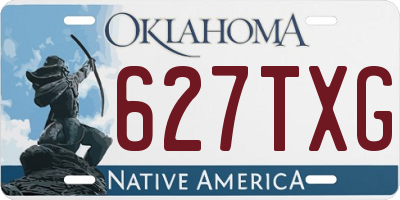 OK license plate 627TXG
