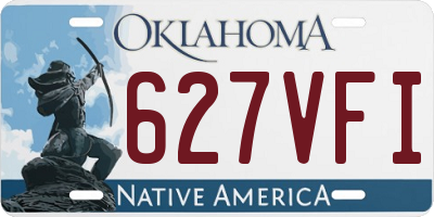 OK license plate 627VFI
