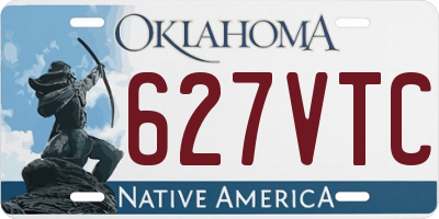 OK license plate 627VTC