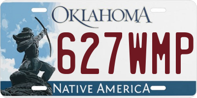 OK license plate 627WMP
