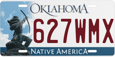 OK license plate 627WMX