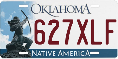 OK license plate 627XLF