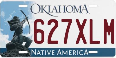 OK license plate 627XLM
