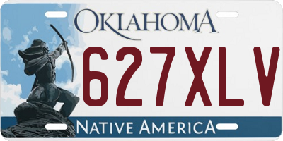 OK license plate 627XLV