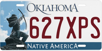 OK license plate 627XPS
