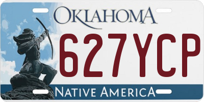 OK license plate 627YCP