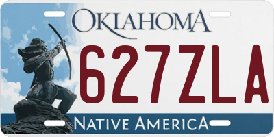 OK license plate 627ZLA