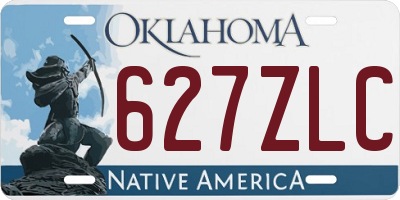 OK license plate 627ZLC