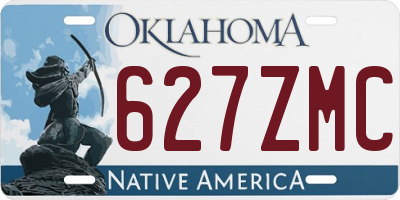 OK license plate 627ZMC