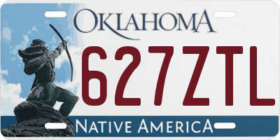 OK license plate 627ZTL