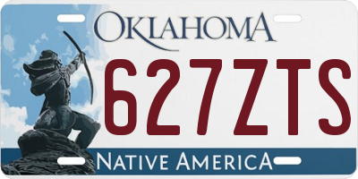OK license plate 627ZTS