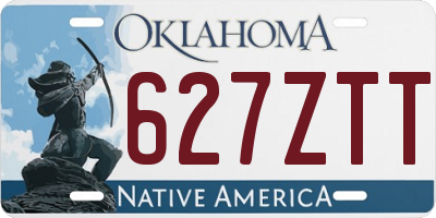 OK license plate 627ZTT