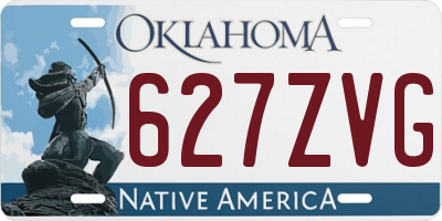 OK license plate 627ZVG