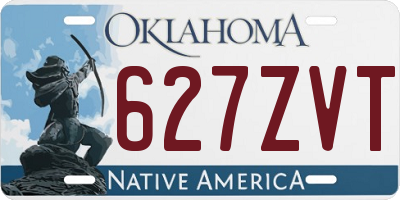 OK license plate 627ZVT