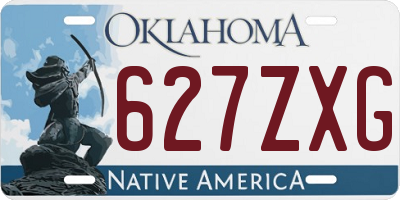 OK license plate 627ZXG