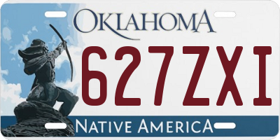 OK license plate 627ZXI
