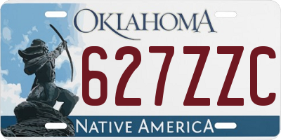 OK license plate 627ZZC