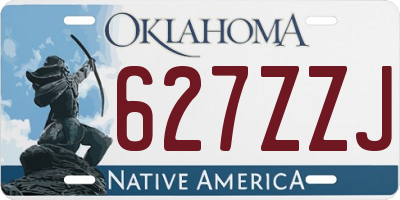OK license plate 627ZZJ