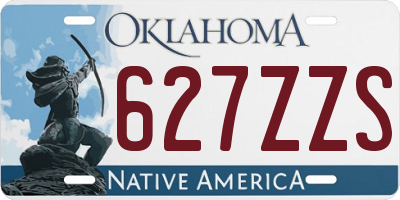 OK license plate 627ZZS