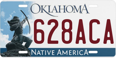 OK license plate 628ACA