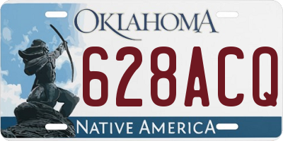OK license plate 628ACQ