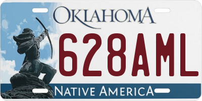 OK license plate 628AML