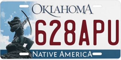 OK license plate 628APU