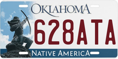 OK license plate 628ATA