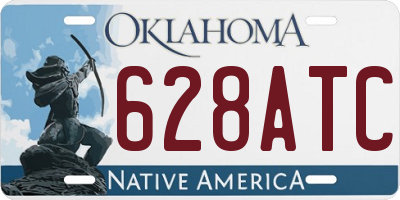 OK license plate 628ATC